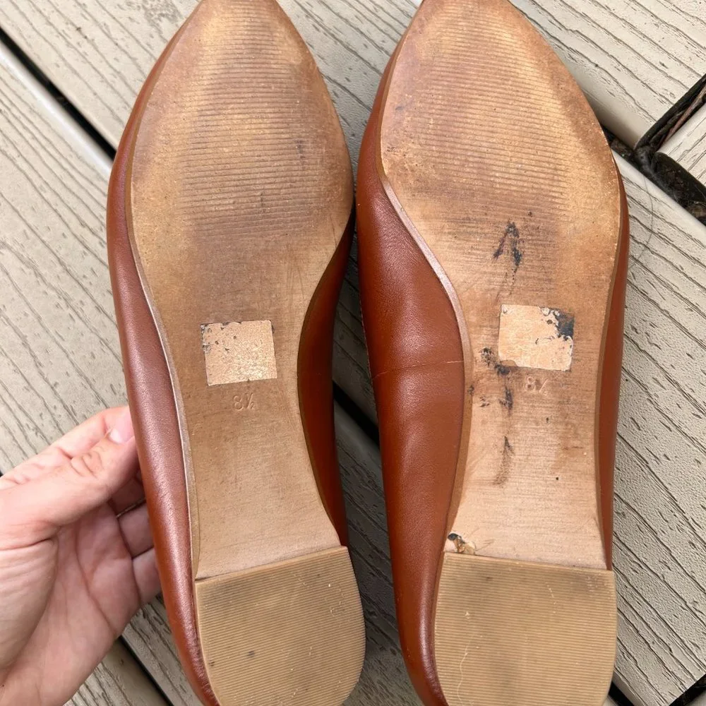 Madewell Pointed Toe Saddle Leather Loafers sz 8.5 - Picture 5 of 5